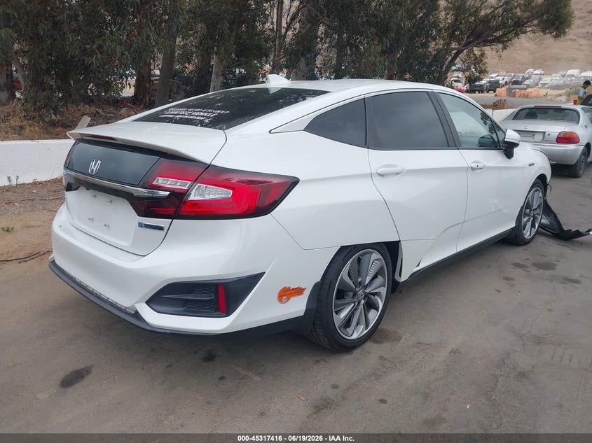 2019 Honda Clarity VIN JHMZC5F11KC005798 IAAI salvage auction — FRONT END, Salvage (California), sold $7,275 on 2026-08-11 (photo 4)