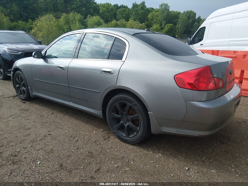 2005 Infiniti G VIN JNKCV51F15M308856 IAAI salvage auction — NORMAL WEAR, Clear (Illinois), sold $425 on 2026-07-22 (photo 3)