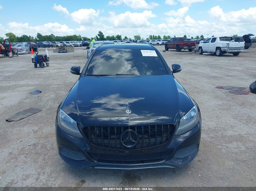 2018 Mercedes-benz C-klasse VIN WDDWF4JB0JR422806 IAAI salvage auction — WATER/FLOOD, Salvage Title, sold $4,750 on 2026-08-19 (photo 6)