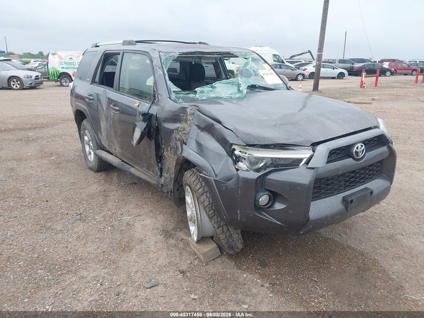 2019 Toyota 4runner VIN JTEZU5JR3K5195440 IAAI salvage auction — ROLLOVER, Salvage (Texas), sold $4,750 on 2026-07-30 (photo 1)