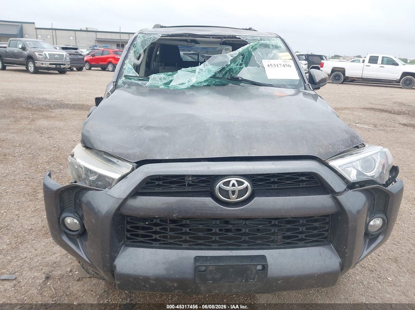 2019 Toyota 4runner VIN JTEZU5JR3K5195440 IAAI salvage auction — ROLLOVER, Salvage (Texas), sold $4,750 on 2026-07-30 (photo 6)