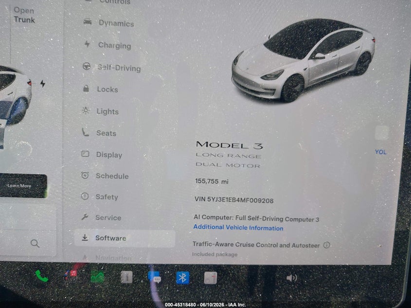 2021 Tesla Model 3 VIN 5YJ3E1EB4MF009208 IAAI salvage auction — SIDE, Salvage Title, sold $5,100 on 2026-07-28 (photo 7)