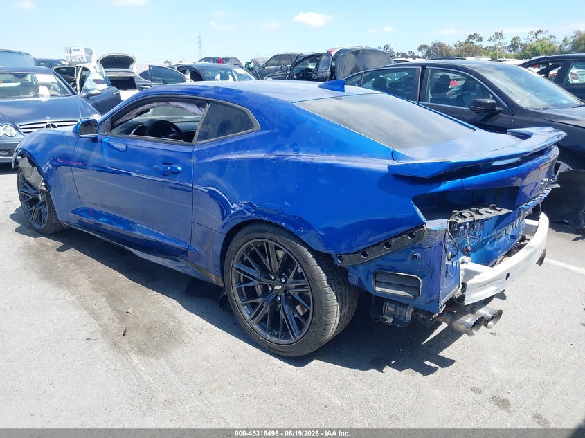 2017 Chevrolet Camaro VIN 1G1FK1R62H0190678 IAAI salvage auction — FRONT & REAR, Salvage (California), sold $15,800 on 2026-07-30 (photo 3)