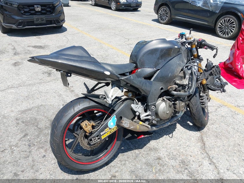 2005 Kawasaki Ninja VIN JKAZXCC155A033614 IAAI salvage auction — ROLLOVER, Salvage (California), sold $450 on 2026-07-14 (photo 4)