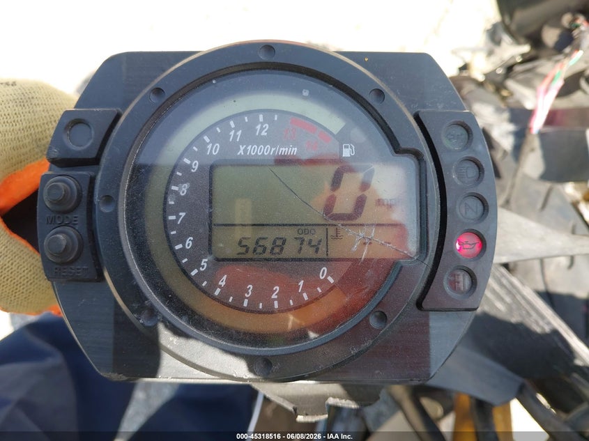 2005 Kawasaki Ninja VIN JKAZXCC155A033614 IAAI salvage auction — ROLLOVER, Salvage (California), sold $450 on 2026-07-14 (photo 7)