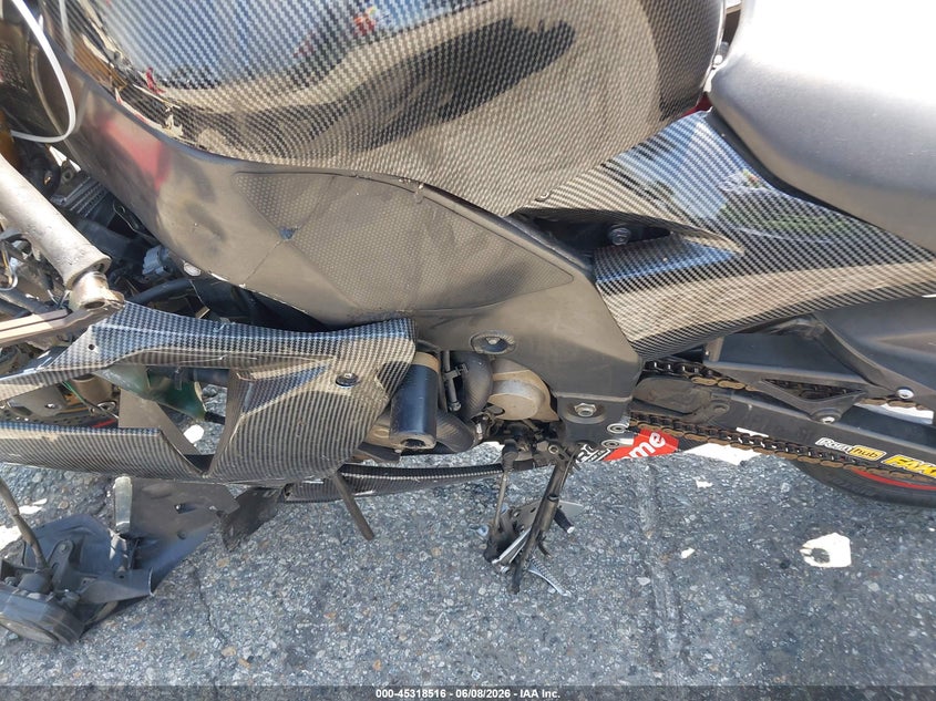 2005 Kawasaki Ninja VIN JKAZXCC155A033614 IAAI salvage auction — ROLLOVER, Salvage (California), sold $450 on 2026-07-14 (photo 9)
