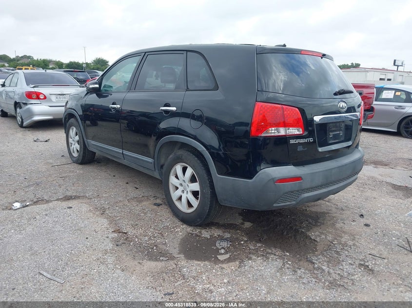 2011 Kia Sorento VIN 5XYKT3A17BG024589 IAAI salvage auction — NORMAL WEAR, Original (Texas), sold $1,025 on 2026-07-08 (photo 3)