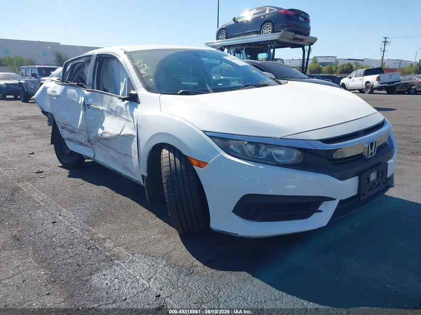 2016 Honda Civic VIN 19XFC2F54GE202115 IAAI salvage auction — REAR END, Salvage Title, sold $2,475 on 2026-07-10 (photo 1)