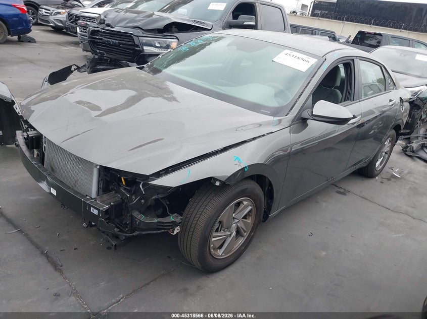 2026 Hyundai Elantra VIN KMHLL4DG9TU181689 IAAI salvage auction — FRONT END, Salvage Title, sold $6,200 on 2026-07-11 (photo 2)