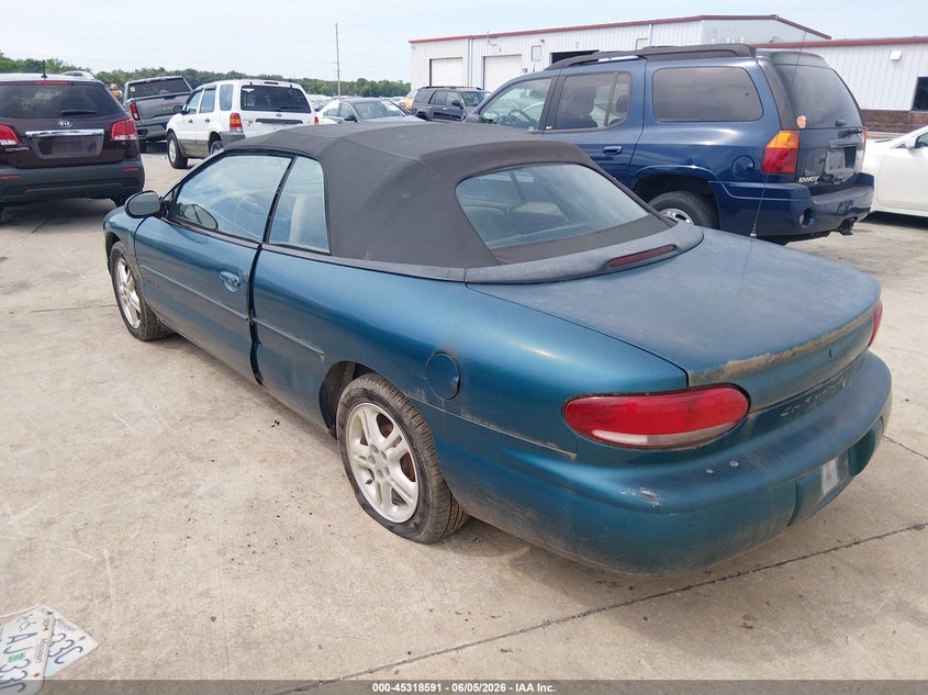 1996 Chrysler Sebring VIN 3C3EL55H1TT269810 IAAI salvage auction — NORMAL WEAR, Clear (Missouri), sold $200 on 2026-07-07 (photo 3)