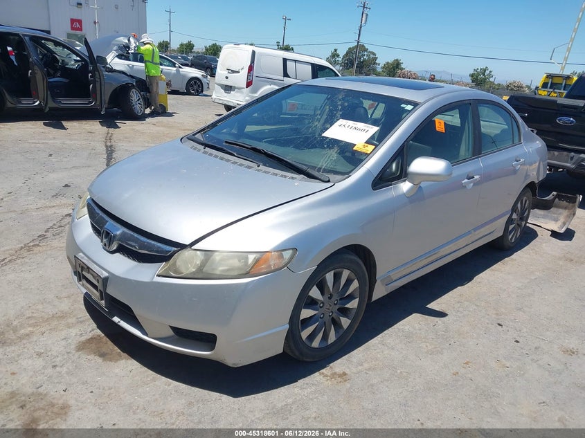 2011 Honda Civic VIN 19XFA1F9XBE023976 IAAI salvage auction — BIO HAZARD, Non-Repairable (California), sold $650 on 2026-07-09 (photo 2)