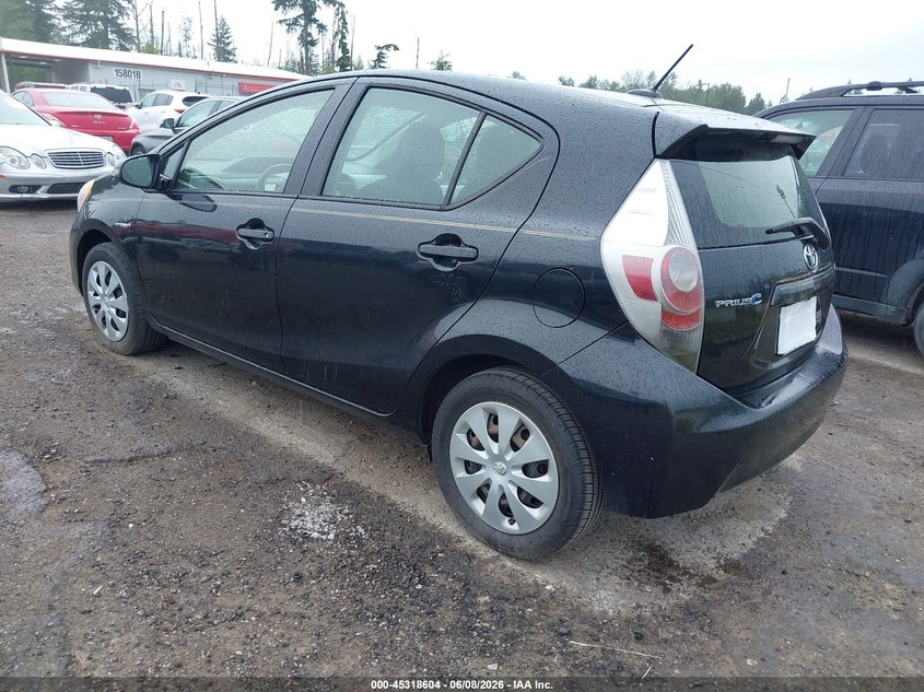 2012 Toyota Prius c VIN JTDKDTB37C1503352 IAAI salvage auction — NORMAL WEAR, Salvage Title, sold $1,250 on 2026-07-15 (photo 3)