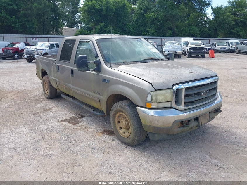 2002 Ford F-250 VIN 1FTNW20F12EA88471 IAAI salvage auction — LEFT & RIGHT, Original (Texas), sold $1,275 on 2026-07-09 (photo 1)