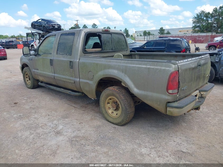 2002 Ford F-250 VIN 1FTNW20F12EA88471 IAAI salvage auction — LEFT & RIGHT, Original (Texas), sold $1,275 on 2026-07-09 (photo 3)