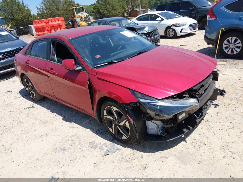 2023 Hyundai Elantra VIN 5NPLS4AG0PH100199 IAAI salvage auction — FRONT END, Salvage Title, sold $3,250 on 2026-07-06 (photo 1)