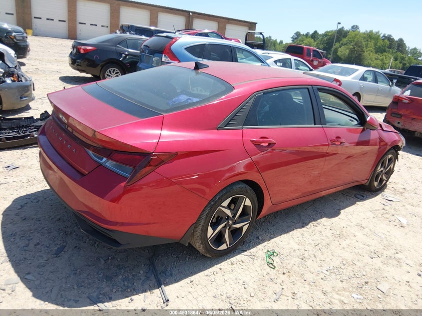 2023 Hyundai Elantra VIN 5NPLS4AG0PH100199 IAAI salvage auction — FRONT END, Salvage Title, sold $3,250 on 2026-07-06 (photo 4)