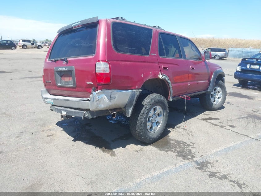 1996 Toyota 4runner VIN JT3HN87R5T0034693 IAAI salvage auction — LEFT SIDE, Salvage (California), sold $1,100 on 2026-07-08 (photo 4)