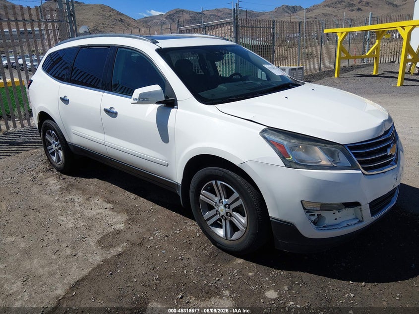 2015 Chevrolet Traverse VIN 1GNKVHKD0FJ137572 IAAI salvage auction — FRONT END, Salvage Title, sold $1,150 on 2026-07-24 (photo 1)
