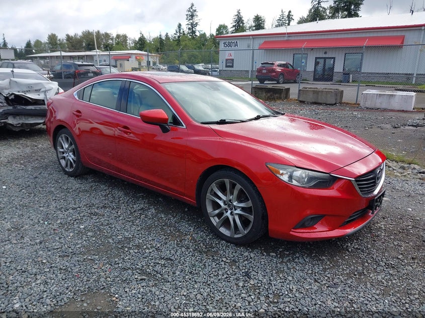 2014 Mazda 6 VIN JM1GJ1W65E1128541 IAAI salvage auction — SIDE, Salvage Title, sold $3,300 on 2026-07-22 (photo 1)