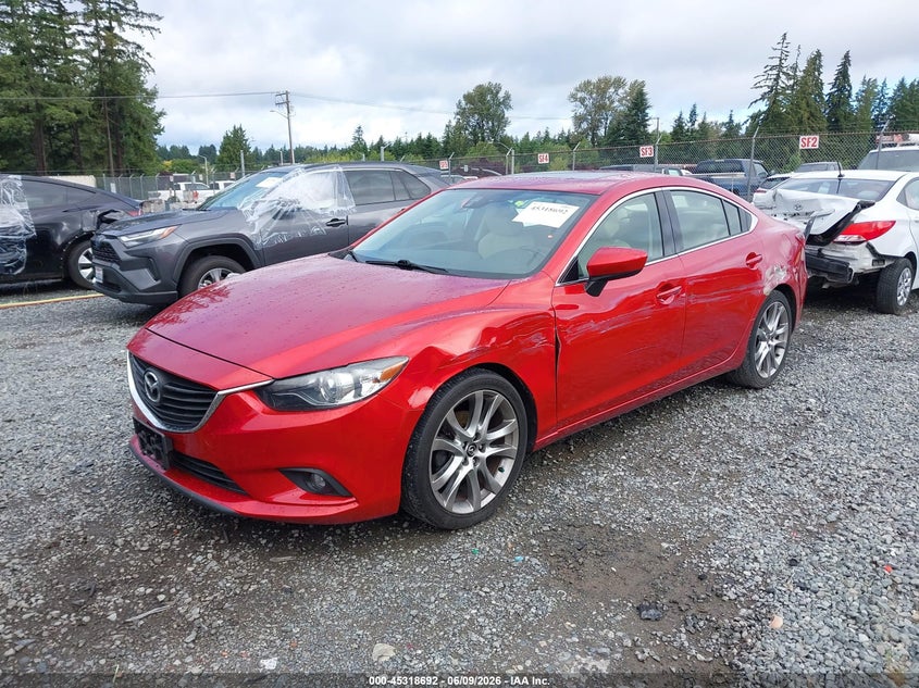 2014 Mazda 6 VIN JM1GJ1W65E1128541 IAAI salvage auction — SIDE, Salvage Title, sold $3,300 on 2026-07-22 (photo 2)