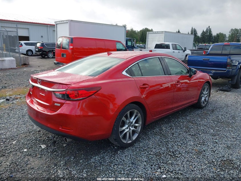 2014 Mazda 6 VIN JM1GJ1W65E1128541 IAAI salvage auction — SIDE, Salvage Title, sold $3,300 on 2026-07-22 (photo 4)