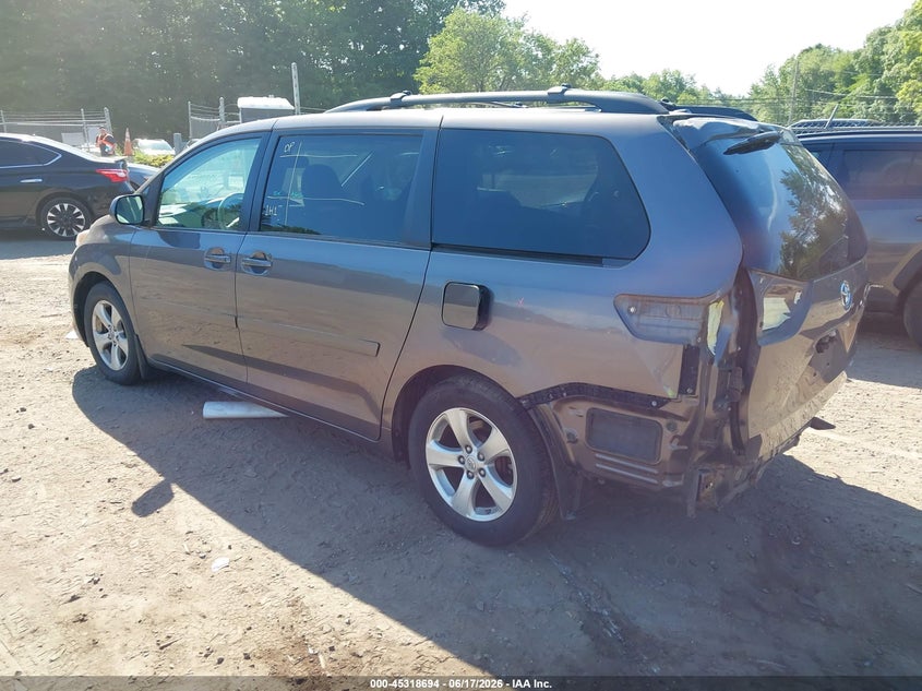 2014 Toyota Sienna VIN 5TDKK3DC7ES485346 IAAI salvage auction — REAR END, Salvage Title, sold $2,450 on 2026-07-15 (photo 3)