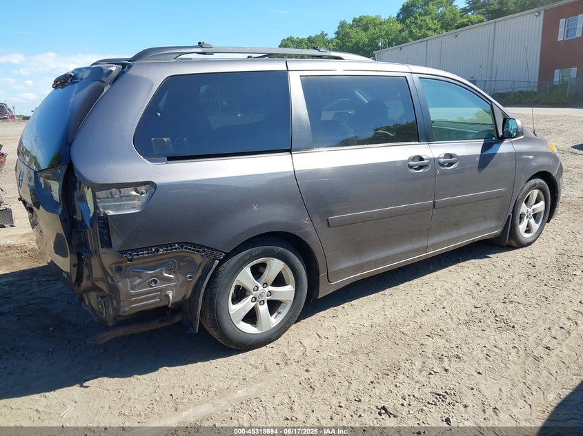 2014 Toyota Sienna VIN 5TDKK3DC7ES485346 IAAI salvage auction — REAR END, Salvage Title, sold $2,450 on 2026-07-15 (photo 4)