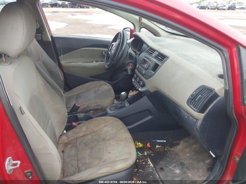 2015 Kia Rio VIN KNADM5A32F6456385 IAAI salvage auction — NORMAL WEAR, Original (Ohio), sold $500 on 2026-07-08 (photo 5)