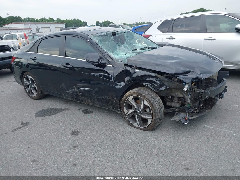2021 Hyundai Elantra VIN KMHLN4AG8MU075282 IAAI salvage auction — FRONT END, Salvage Title, sold $2,550 on 2026-07-20 (photo 1)