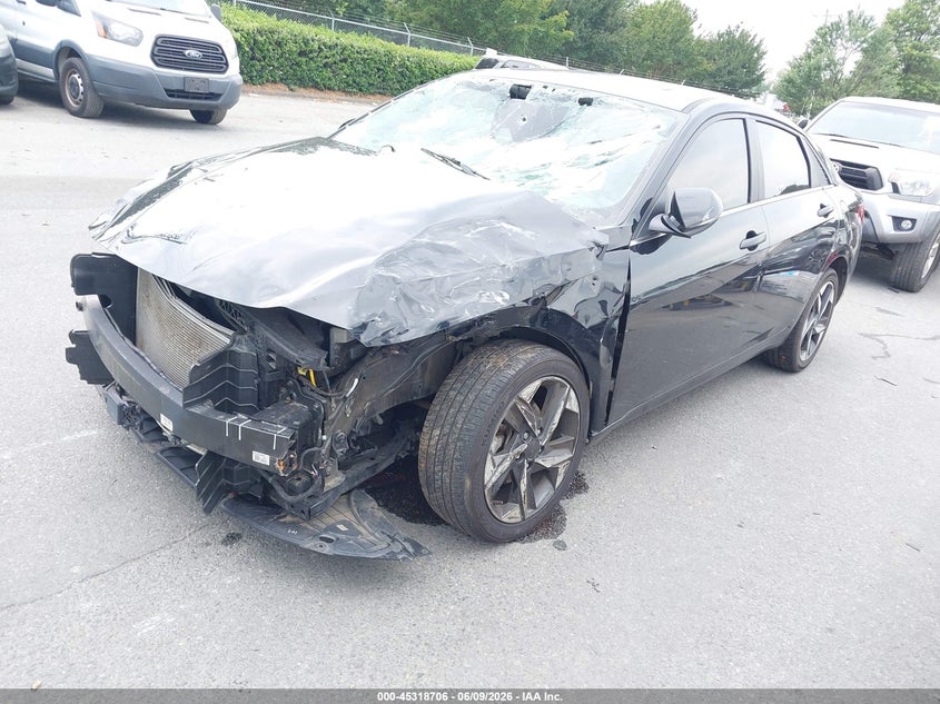 2021 Hyundai Elantra VIN KMHLN4AG8MU075282 IAAI salvage auction — FRONT END, Salvage Title, sold $2,550 on 2026-07-20 (photo 2)