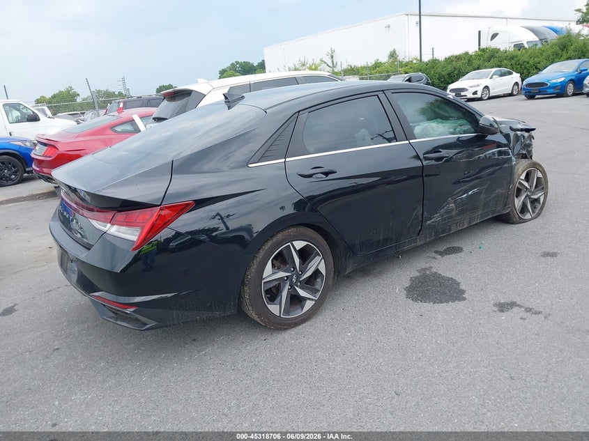 2021 Hyundai Elantra VIN KMHLN4AG8MU075282 IAAI salvage auction — FRONT END, Salvage Title, sold $2,550 on 2026-07-20 (photo 4)