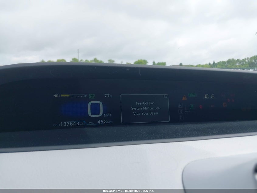 2016 Toyota Prius VIN JTDKARFU4G3504418 IAAI salvage auction — HAIL, Salvage (Illinois), sold $3,550 on 2026-07-22 (photo 7)