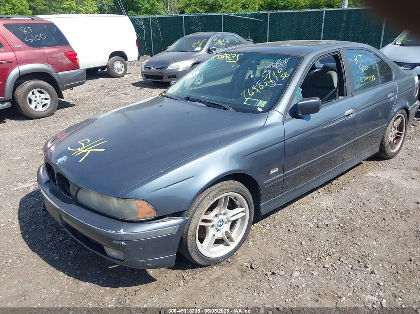 2000 BMW 5 series VIN WBADN6343YGM69412 IAAI salvage auction — FRONT & REAR, Bill Of Sale (New York), sold $475 on 2026-07-07 (photo 2)