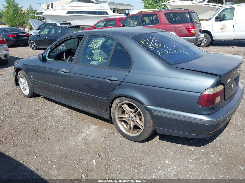 2000 BMW 5 series VIN WBADN6343YGM69412 IAAI salvage auction — FRONT & REAR, Bill Of Sale (New York), sold $475 on 2026-07-07 (photo 3)