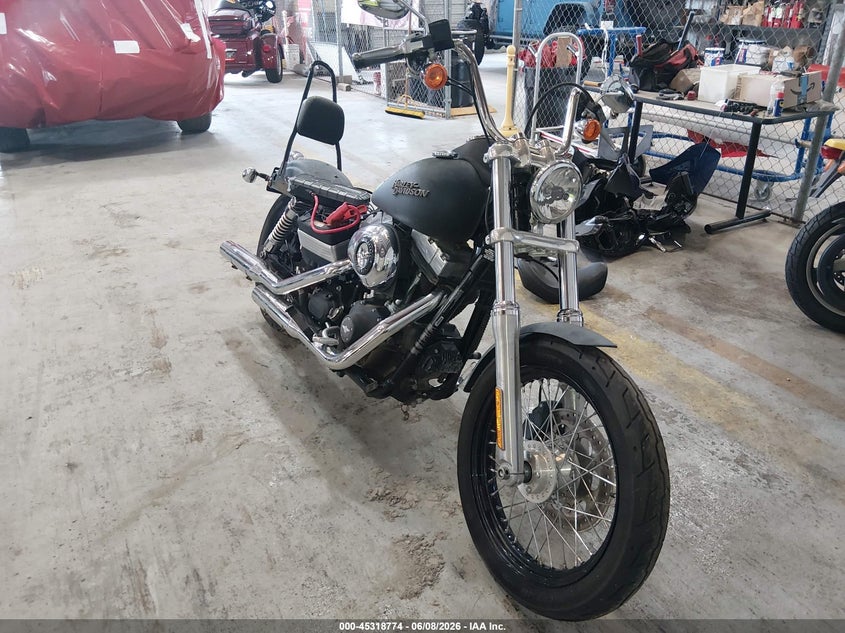 2012 Harley-davidson Street bob VIN 1HD1GX413CC336089 IAAI salvage auction — NORMAL WEAR, Salvage Title, sold $1,050 on 2026-09-07 (photo 1)