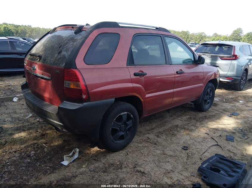 2007 Kia Sportage VIN KNDJF724477390355 IAAI salvage auction — NORMAL WEAR, Clear (South Carolina), sold $275 on 2026-07-28 (photo 4)