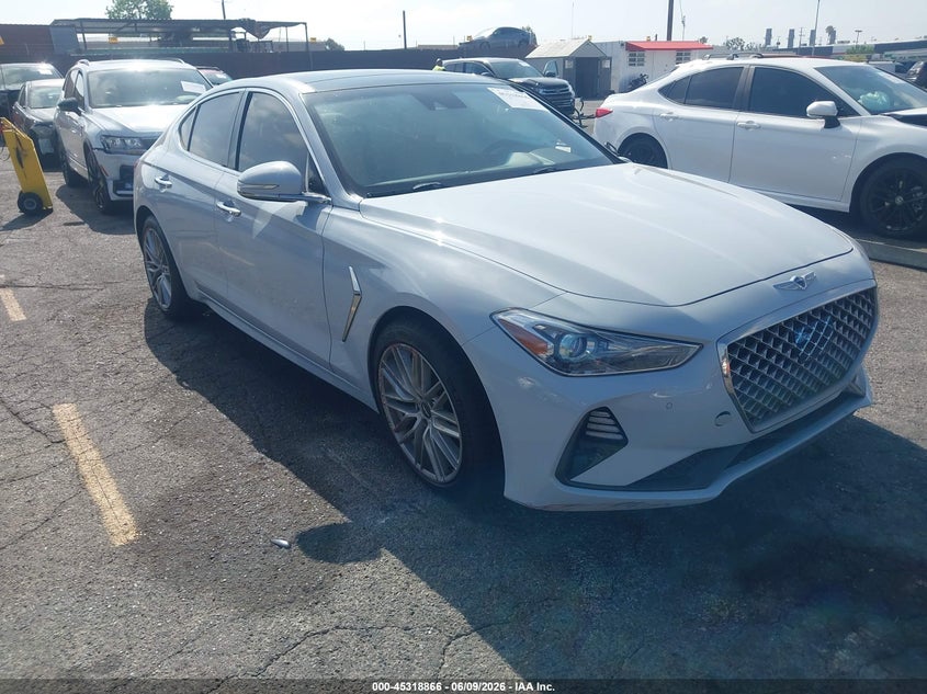 2021 Genesis G70 VIN KMTG34LA2MU067068 IAAI salvage auction — SIDE, Salvage Title, sold $4,600 on 2026-07-23 (photo 1)