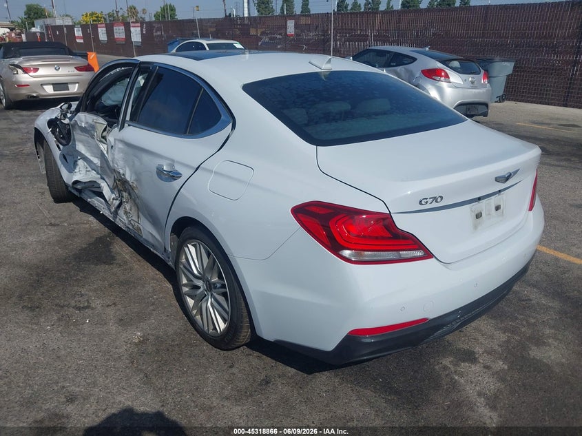 2021 Genesis G70 VIN KMTG34LA2MU067068 IAAI salvage auction — SIDE, Salvage Title, sold $4,600 on 2026-07-23 (photo 3)
