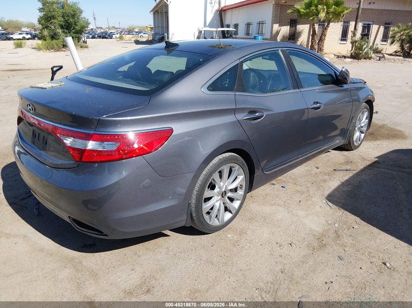 2013 Hyundai Azera VIN KMHFH4JG3DA275122 IAAI salvage auction — FRONT END, Salvage Title, sold $1,250 on 2026-07-09 (photo 4)