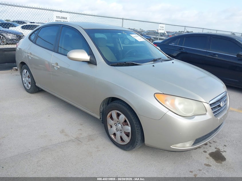 2008 Hyundai Elantra VIN KMHDU46D08U531917 IAAI salvage auction — SIDE, Clear (Texas), sold $275 on 2026-07-16 (photo 1)
