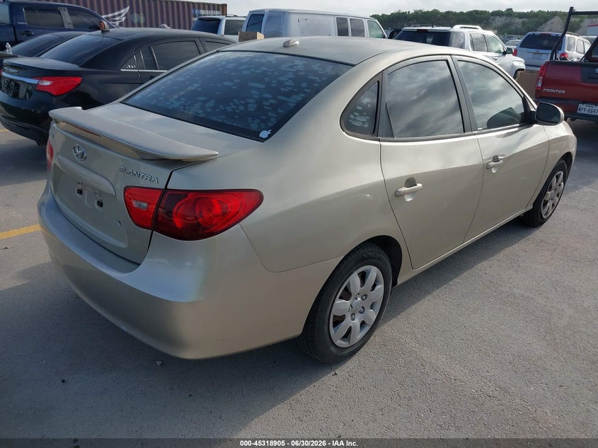 2008 Hyundai Elantra VIN KMHDU46D08U531917 IAAI salvage auction — SIDE, Clear (Texas), sold $275 on 2026-07-16 (photo 4)