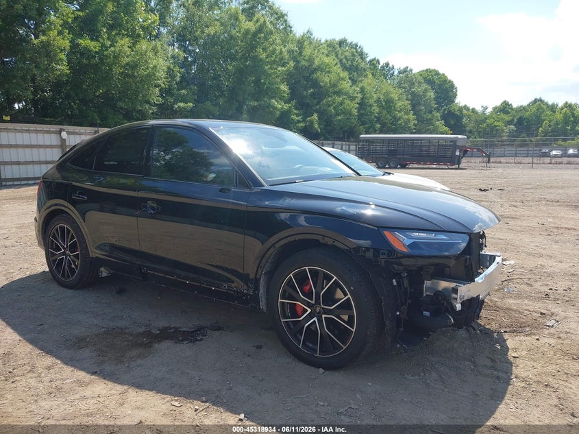 2024 Audi Sq5 sportback VIN WA134AFYXR2022295 IAAI salvage auction — FRONT END, Clear (Tennessee), sold $26,200 on 2026-07-30 (photo 1)