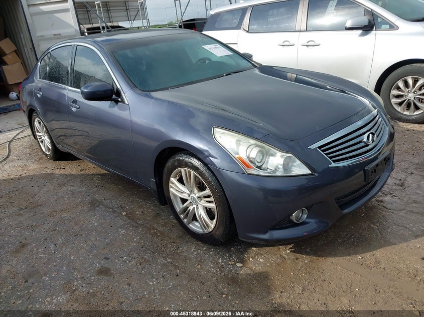 2013 Infiniti G37 VIN JN1CV6AP7DM302402 IAAI salvage auction — RIGHT SIDE, Original (Texas), sold $1,350 on 2026-07-20 (photo 1)