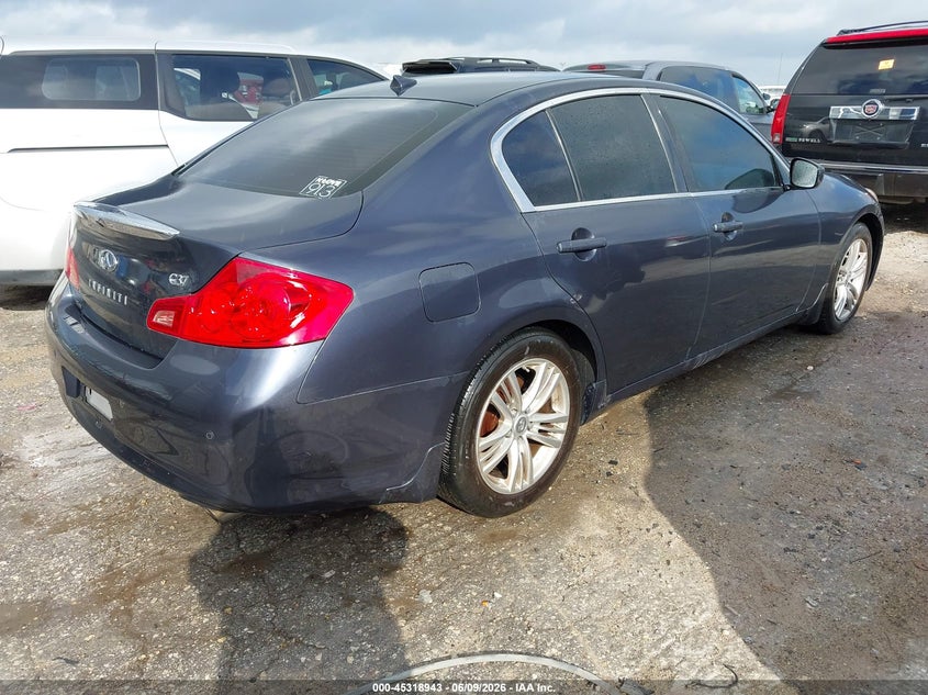 2013 Infiniti G37 VIN JN1CV6AP7DM302402 IAAI salvage auction — RIGHT SIDE, Original (Texas), sold $1,350 on 2026-07-20 (photo 4)