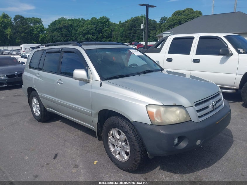 2004 Toyota Highlander VIN JTEGP21A040016536 IAAI salvage auction — NORMAL WEAR, Repossession Paperwork (Georgia), sold $300 on 2026-07-22 (photo 1)