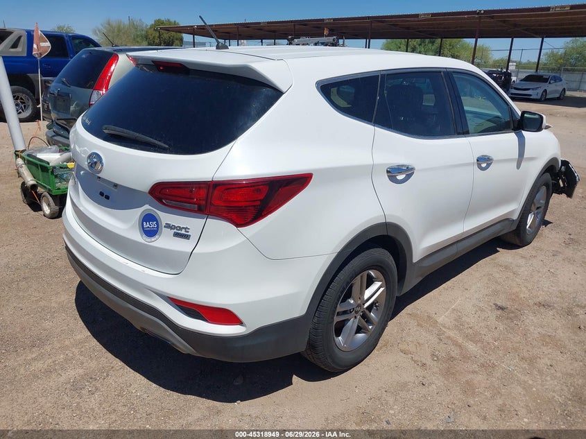 2018 Hyundai Santa fe VIN 5XYZTDLB9JG566897 IAAI salvage auction — FRONT END, Restored (Arizona), sold $1,800 on 2026-07-16 (photo 4)