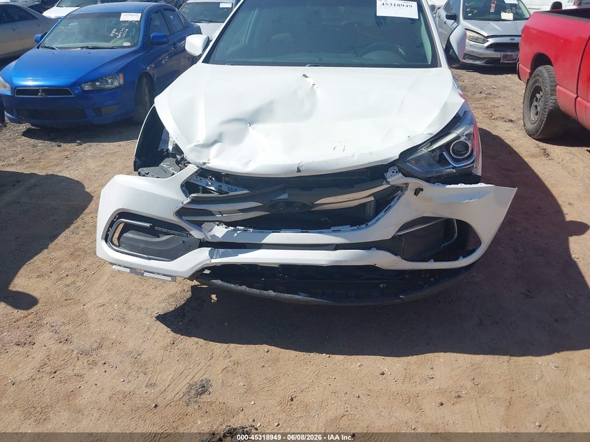 2018 Hyundai Santa fe VIN 5XYZTDLB9JG566897 IAAI salvage auction — FRONT END, Restored (Arizona), sold $1,800 on 2026-07-16 (photo 6)