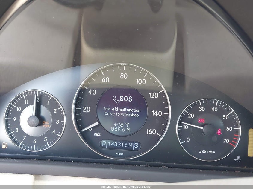 2006 Mercedes-benz Clk-class VIN WDBTJ56J86F189654 IAAI salvage auction — NORMAL WEAR, Clear (Florida), sold $550 on 2026-08-06 (photo 7)