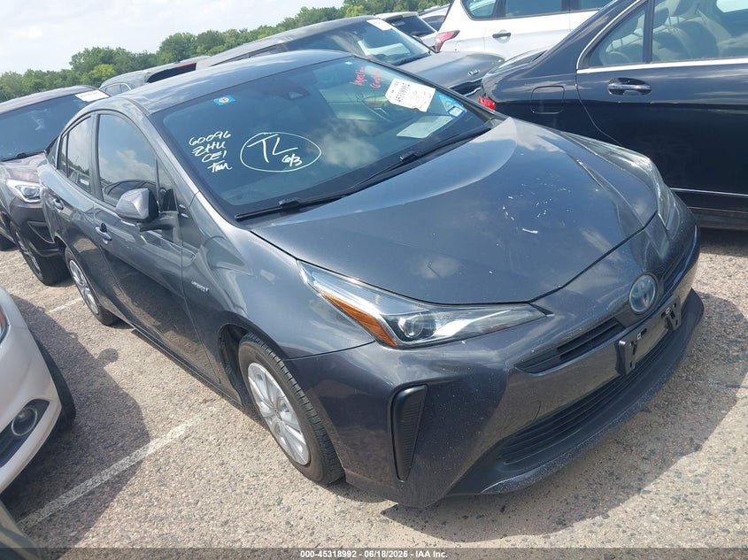 2019 Toyota Prius VIN JTDKARFU9K3079996 IAAI salvage auction — REAR END, Original (Texas), sold $6,150 on 2026-07-20 (photo 1)