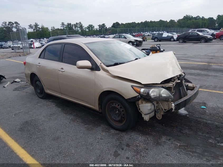 2011 Toyota Corolla VIN JTDBU4EE6B9131148 IAAI salvage auction — FRONT END, Salvage (South Carolina), sold $575 on 2026-07-08 (photo 1)